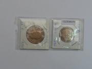 Lote 209 - Lote de 2 moedas da monarquia, V reis, de 1875 de Ludovicus I e XX reis, D. Luis I - 1885 - MBC