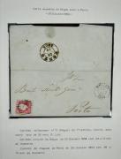 Lote 215 - Carta expedida da Régua para o Porto em 25 de Outubro de 1864, Carimbo Obliterador nº 71 de barras 4.3.4. sobre selo de 25 Reis D. Luís, bellissima peça filatélica