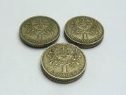 Lote 247 - Lote de 6 moedas Alpaca cu 610-zn 200-ni 190 de 1$ (1 escudo portugues) datadas de 1962 no estado BC 