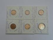 Lote 272 - Colecção de 5 moedas de bronze de 10 a 50 Centavos de Moçambique, e uma outra da Guiné de 50 centavos, com datas de 1952 a 1975, algumas belas