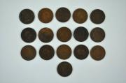 Lote 276 - Lote de 16 moedas da Monarquia de 20 Reis D. Carlos I, datas diversas
