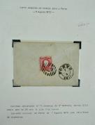 Lote 278 - Carta expedida de Valença para o Porto em 6 de Agosto de 1870, belo Carimbo Obliterador nº 71 de barras 4.3.4. sobre selo de 25 Reis D. Luís, bela peça filatélica