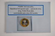 Lote 355 - Moeda de 200 Escudos, República Portuguesa, 1991, Garcia da Orta, com 30 gr de prata fina 999, contrastada pela Casa da Moeda