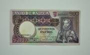 Lote 422 - Nota Portuguesa de 500$00 escudos das Ex- Colónias, Banco de Angola - "Luís de Camões" , datada de 10/06/1973. Bela.