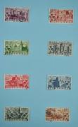 Lote 486 - Lote com colecção completa de selos usados de 1946, são os Castelos de Portugal, 8 valores entre 10 centavos e 3$50