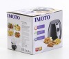 Lote 3 - IMOTO, FRITADEIRA SEM ÓLEOS - Novo dentro de embalagem original. Potência de 1500W. Capacidade 2.5L. Fritadeira com caracteristicas semelhantes está venda por € 320 (R$ 1.199,83). Com relógio, sistema de controle de temperatura de 80º C a 200º C. - 2