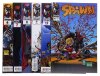 Lote 5 - REVISTAS DE BANDA DESENHADA "SPAWN" - 6 vols. Por Todd Mcfarlane. N.º 6, 7, 8, 9, 10 e 29. Edição Image Comics, 1992, 1995. Conjunto de 5 volumes à venda por € 350. Dim: 26x17 cm. Encadernações brochadas. Nota: exemplares bem estimados. Consultar