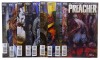 Lote 7 - REVISTAS DE BANDA DESENHADA "PREACHER" - 9 vols. Por Garth Ennis e Steve Dillon. N.º 42, 43, 44, 45, 46, 47, 48, 49 e 50. Edição DC Vertigo, 1998 e 1999. Conjunto com valor estimado de € 123. Dim: 26x17 cm. Encadernações brochadas. Nota: exemplar