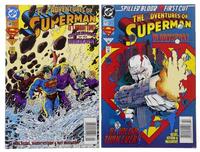 Lote 38 - REVISTA DE BANDA DESENHADA "SUPERMAN THE MAN OF STEEL" - 2 vols. Por Karl Kesel, Barry Kitson e Ray Mccarthy. N.º 3 de 1994, "It´s about time! Challengers of the unknown!". Edição DC Comics, 1994. Dim: 26x17 cm. Encadernações brochadas. Nota: ex