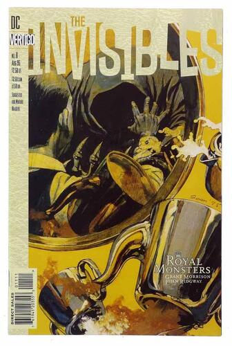 Lote 104 - REVISTA DE BANDA DESENHADA "THE INVISIBLES" - Por Grant Morrison e John Ridgway. Edição DC Comics Vertigo, 1995. Dim: 26x17 cm. Encadernação brochada. Nota: exemplar bem estimado