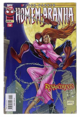 Lote 123 - REVISTA DE BANDA DESENHADA "PETER PARKER HOMEM-ARANHA" - Vol. 1, n.º 3. Renascimento. Edição Devir, Marvel, 1999. Dim: 26x17 cm. Encadernação brochada. Nota: sinais de manuseamento