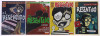 Lote 144 - REVISTAS DE BANDA DESENHADA "EL RESENTIDO" - 4 vols. Por x Juaco. Edição Brut Comix, 1996, 1997. Conjunto com valor estimado de € 30. Dim: 26x17 cm. Encadernações brochadas. Nota: exemplares bem estimados. Consultar valor unitário indicativo em