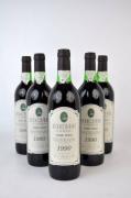 Lote 25 - Lote de 6 garrafas de Vinho Bairrada Borlido 1990