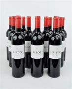 Lote 207 - Lote de 12 garrafas, Vinho Risco Tinto 0.75 Lt, 2008 Terras Sado. Proveniência: Distribuidor de Vinhos.