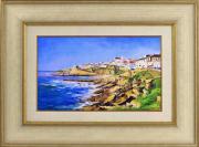 Lote 6089 - MOTA URGEIRO (n.1946) - Original - Pintura a óleo sobre tela, assinada, título "Ericeira”, com 30x50 cm (moldura com 59x79 cm). Óleo deste autor foi vendido por € 3.400 numa leiloeira em Lisboa. Nota: Mota Urgeiro é considerado o expoente màximo do impressionismo em Portugal, como reconhecimento pela qualidade artística das suas obras de arte, foi premiado com medalha de Ouro da Sociedade Nacional de Belas Artes em 1973