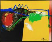 Lote 6159 - NARCISO CONILLO (n.1963) - Original - Pintura a óleo sobre tela, assinada, datada de 1996, ostenta diversas inscrições no verso, motivo "My Secret Garden", mancha colorida com 59x73 cm (moldura com 61x75 cm). Obra de técnica semelhante foi vendida por € 1.4975,70. Nota: Narciso Conillo nasceu no Panamà, mas foi em S. Paulo (Brasil) que estudou e desenvolveu grande parte da sua vida artística. Fez formação em arte e cursos de aperfeiçoamento na Europa. Expõe regularmente na Europa, n
