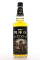 Lote 2120 - WHISKY 100 PIPERS - Garrafa de Whisky, Finest Scotch Whisky, Chivas Btothers Ltd. (75cl - 40%vol). Nota: garrafa idêntica foi vendida por € 33 (£ 29) conversão do dia. Consultar valor indicativo em https://www.whiskyauctioneer.com/lot/002456/1