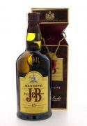 Lote 2155 - WHISKY J & B 15 ANOS - Garrafa de Whisky, J & B, 15 anos, Reserve, Finest Old Scotch, Justerini & Brooks, Produzido na Escócia, (700ml - 43%vol). Nota: garrafa idêntica à venda por € 23. Em caixa de cartão original. Consultar valor indicativo em http://www.onwine.pt/whisky/blended-15-anos/jb-15-anos-