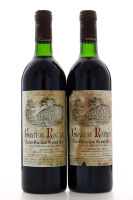 Lote 2209 - CHATEAU ROZIER 1988, SAINT EMILION GRANO CRU - 2 Garrafas de Vinho Tinto Françes, Appellation Saint- Emilion Grand Cru controlee. Estas garrafas de "Cuvée Speciale" numeradast nºs 6.702 e 6.706, (75cl -12,5%vol). Nota: rótulos ligeiramente dan