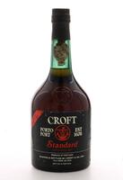 Lote 2220 - PORTO CROFT STANDARD - Garrafa de Vinho do Porto,Tinto Aloirado Doce, (750ml). Nota: garrafa idêntica á venda por € 50. Consultar valor indicativo em http://www.custojusto.pt/lisboa/vinho-gastronomia/porto-croft-muito-antigo-20038258