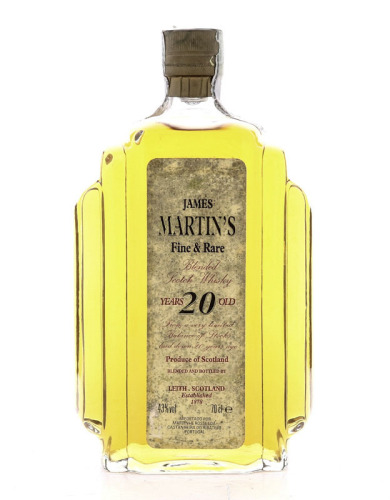 Lote 2996 - JAMES MARTIN'S 20 ANOS - Garrafa de Whisky, Fine & Rare, Blended Scotch, Escócia (700ml - 43%vol). Nota: garrafa idêntica à venda por € 220. Consultar valor indicativo em http://www.custojusto.pt/lisboa/vinho-gastronomia/whisky-james-martin-s-