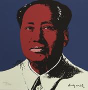 Lote 4020 - AFTER ANDY WARHOL (1928-1987) – Litografia original com o título “Mao Zedong”, assinada por impressão e numerada a lápis manualmente 1114/2400, edição limitada e com carimbo no verso CMOA, com 60x60 cm - sem moldura. Nota: Empresário, pintor e cineasta norte-americano foi a figura maior do movimento da POP ART