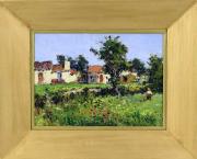 Lote 6084 - JAIME MURTEIRA (1910-1986) - Original - Pintura a óleo sobre platex, assinada, datada de 1961, motivo "Casas da Aldeia", com 25x35 cm (moldura dourada com 40x50 cm). Óleo deste autor foi vendido por € 3.800 numa leiloeira de Lisboa. Nota: Jaime Murteira fez a sua formação artística na Sociedade Nacional de Belas Artes, tendo como mestres, Frederico Aires e António Saúde. Foi um aderente tardio do movimento Naturalista Português, tendo-se dedicado principalmente a pintar paisagens rur