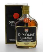 Lote 3161 - WHISKY DIPLOMAT 12 YEARS - Garrafa de Whisky, Scotland, (750ml - 40%vol). Nota: em caixa de cartão original