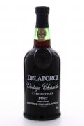 Lote 3293 - PORTO DELAFORCE - Garrafa Vinho Porto, Delaforce, Vintage Character, Late Bottled, Delaforce Sons &Ca.(750ml). Nota: Garrafa idêntica à venda por € 90,77. Consultar valor indicativo em http://www.agarrafeiradefatima.pt/catalog/RARIDADES/PORTO+DELAFORCE+VINTAGE+CHARACTER+LATE+BOTTLED