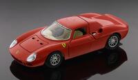 Lote 46 - BURAGO, FERRARI 250 LM - Miniatura à escala 1:24, metal vermelho. Made in Italy. Nota: sinais de uso, falhas na pintura e falta grelha dianteira