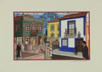 Lote 77 - RUI DE PALMA CARLOS (1947-2009) - Impressão sobre papel, assinatura manual, datada de 1997, motivo "Rua Direita”, com 50x70 cm - Sem Moldura