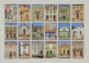 Lote 97 - RUI DE PALMA CARLOS (1947-2009) - Impressão sobre papel, assinatura manual, motivo "Casas Portuguesas”, com 50x70 cm - Sem Moldura