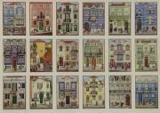Lote 137 - RUI DE PALMA CARLOS (1947-2009) - Bilhetes postais sobre papel brilhante, assinatura manual, motivo "Colecção Casas de Lisboa”, com 45x64 cm - Sem Moldura