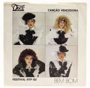 Lote 5 - DOCE - Bem Bom 1982 Polydor Portugal - Disco de vinil Single 45 Rpm. Não Testado