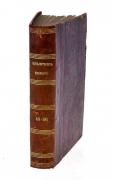 Lote 205 - BIBLIOTHECA DO POVO E DAS ESCOLAS, TEMAS DIVERSOS, LIVRO SÉC. XIX - 1 volume com 8 partes, do nº49 ao nº56. Editor: David Corazzi, Empreza Horas Românticas, Lisboa 1883. Dim: 16x11 cm. Encadernação em meia pele inglesa com ferros dourados. Nota: sinais de manuseamento. Manchas e acidez