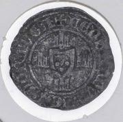 Lote 9 - PORTUGAL, GRAVE EM PRATA, ANO 1367/1383 - D. Fernando I, 14 Dinheiros, M. Dim: 21 mm. Sem classificação atribuída, cabe ao licitante atribuir a classificação e a valorização que entender correta. Grave da mesma época à venda por € 1.050. Consultar valor indicativo em http://www.filmoedas.pt/home.php?prodid=519