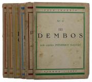 Lote 20 - COLEÇÃO PELO IMPÉRIO, LIVROS - 6 vols. (Nº11; 12; 14; 15; 16 e 17). "Dembos", "O general Pereira de Eça", "General Eduardo Galhardo", "O combate de Macequece", "Mousinho", entre outros. Editora: Lisboa. Ano 1935. Dim: 20,5x15 cm. Encadernações de capa de brochura. Invulgares. Nota: acidez, manchas