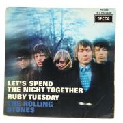 Lote 16 - THE ROLLING STONES - Let's Spend The Night Together 1967 Decca Disco de vinil Single 45 Rpm. Não Testado