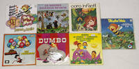 Lote 61 - CONJUNTO DE 7 LP´S, MÚSICA INFANTIL - "17 Êxitos (Heidi, Pippi, Marco, Wickie, …) Palmo e Meio", "Os Maiores Sucessos Infantis", "Coro Infantil", "Os Pequeninos", "Walt Disney Dumbo", "Marina, As Gémeas Comandita David e os Minufos Sérgio Luís",