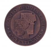 Lote 50 - MEDALHA EM COBRE - Medalha do Cinquentenário do Lobito Sports Club 1914-1964. Dim: 60 mm