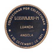 Lote 102 - MEDALHA EM COBRE - Mostra Filatélica luso-Brasileira. Luanda-Angola 1971. Dim: 60 mm