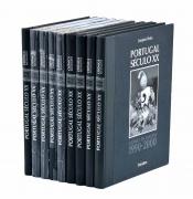 Lote 2030 - PORTUGAL DO SÉCULO XX - CRÓNICA EM IMAGENS, COLEÇÃO - 9 Vols. Direção de Joaquim Vieira. "1900-1910"; "1910-1920"; "1920-1930"; "1930-1940"; "1940-1950"; "1950-1960"; "1960-1970"; "1980-1990"; "1990-2000". Editora: Círculo de leitores. Dim: 30x23,5 cm. Encadernações cartonadas em tela. Nota: sinais de manuseamento, diversos exemplares embalados