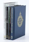 Lote 2998 - CONJUNTO DE LIVROS DIVERSOS - 4 Vols., em língua inglesa, de diversos títulos e autores, tais como: "National Geographic Atlas of World History (páginas brunidas a ouro)"; "National Geographic Expeditions Atlas"; "The Mystery of Time - Humanity's Quest For Order and Measure"; "Milestones of Science". Edições da National Geographic. Dim: 31x24 cm (maior). Encadernações cartonadas. Nota: exemplares bem estimados