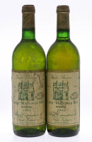 Lote 3130 - ADEGA COOPERATIVA DE TORRES VEDRAS 1985 - 2 Garrafas de Vinho Branco, Casta Malvasia Rei, Reserva 1985, Adega Cooperativa de Torres Vedras, (750ml - 11,5%vol.)