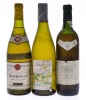 Lote 3133 - GARRAFAS DE VINHO - Conjunto de 3 garrafas de Vinho Branco composto por uma garrafa de E. Guigal, Hermitage, Appelation Hermitage Contrôlée, 1989, França, (750ml - 13%vol.), uma garrafa de Pascal Jolivet, Pouilly-Fumé 1995, Appelation Pouilly-