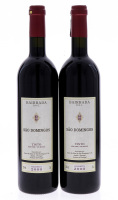 Lote 3137 - SÃO DOMINGOS 2000 - 2 garrafas de Vinho Tinto DOC, Bairrada, São Domingos, Colheita 2000, das Castas Baga, Castelão e Tinta Pinheira, Caves do Solar de São Domingos, Anadia, (750ml - 12%vol.)