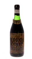 Lote 3156 - BORBA RESERVA 1971 - Garrafa de Vinho Tinto, Reserva 1971, Adega Cooperativa de Borba, (750ml - 12,5%vol.). Nota: rótulo de cortiça. Rótulo fixo por pelicula