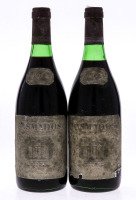 Lote 3160 - PASMADOS 1979 - 2 Garrafas de Vinho Tinto, José Maria da Fonseca, Sucrs., Azeitão, (750ml). Nota: rótulos em mau estado