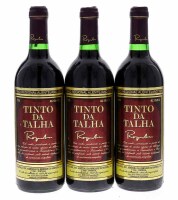 Lote 3232 - TINTO DA TALHA 1999 - 3 Garrafas de Vinho Tinto, Vinho Regional Alentejo, 1999, Roquevale, (750ml - 12%vol)