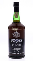 Lote 3237 - PORTO POÇAS 1977 - Garrafa de Vinho do Porto, Colheita 1977, Manoel D. Poças Junior, Vila Nova de Gaia, (750ml - 20%vol.)